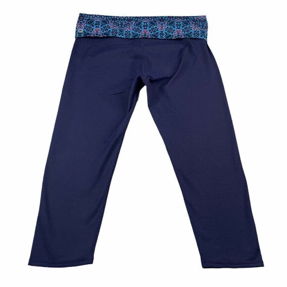 Fabletics Salar Capri Foldover Inkwell Mosaic Prin - Picture 7 of 8